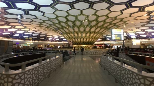 The striking Abu Dhabi International Airport.