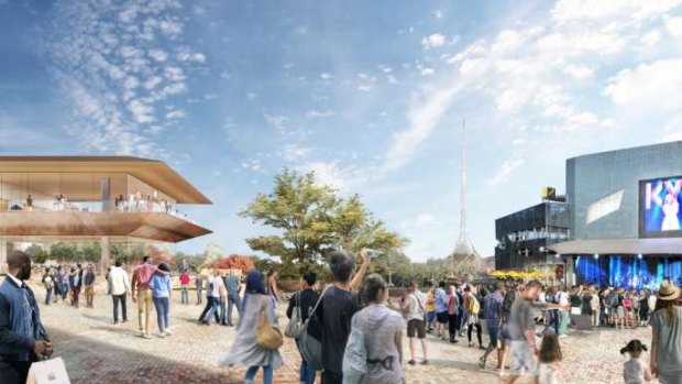 Apple's new store proposed for Federation Square. 