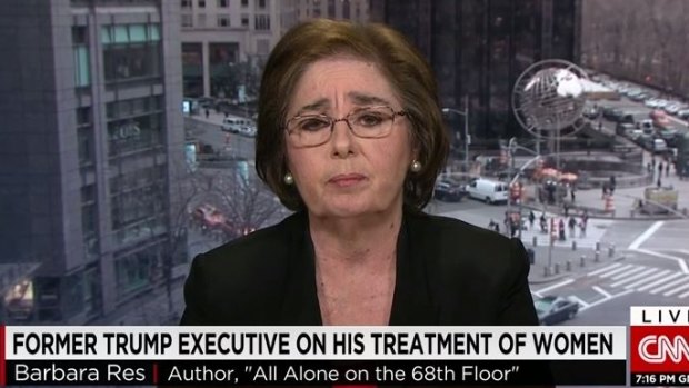 Barbara Res, former head of construction for Trump's real estate company.