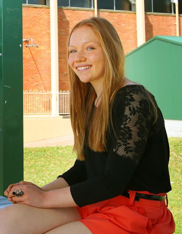 Right environment: Madi Cooper (right), of Maitland Grossmann High, who last year achieved an ATAR of 96.4, says success is related to students’ support system at school and at home. 