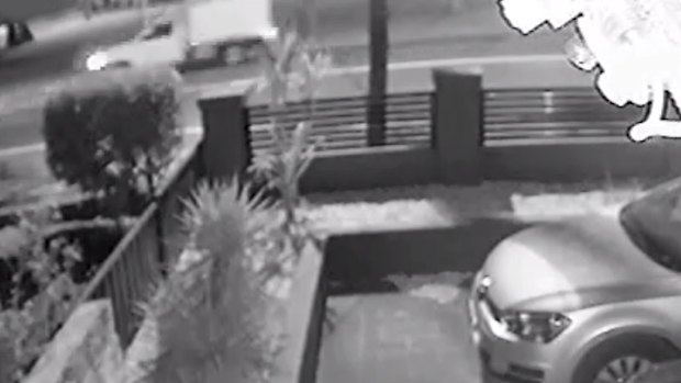 The car captured on CCTV. 