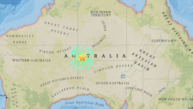 Map of where an earthquake struck in the early hours of May 21.