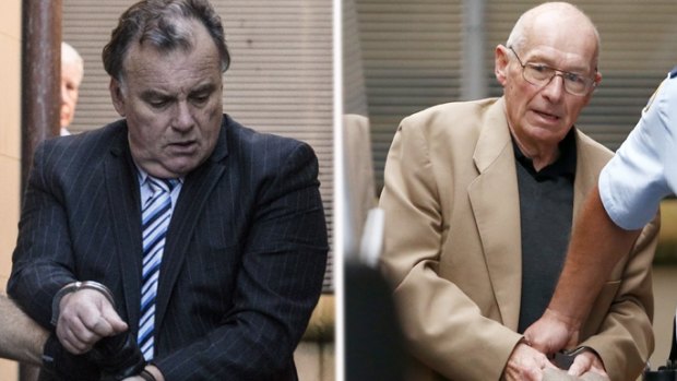 Convicted murderers Glen McNamara, left, and Roger Rogerson, who met with Gattellari before their arrests.