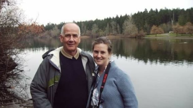 Anne-Louise with her father, Ray.