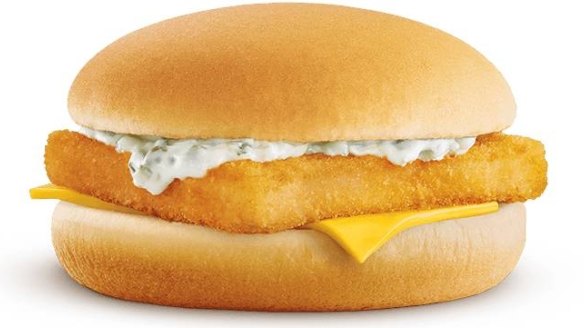 McDonald's Filet-o-Fish. With cheese. On the bottom.