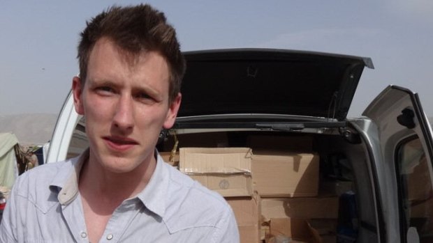 Trying to help: US aid worker Abdul-Rahman Kassig on the Syrian border in 2012.