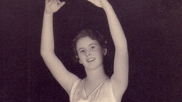 Evelyn Beckenham as a young ballet performer.