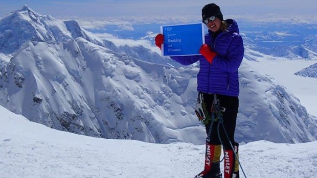 Dr Maria Strydom on a recent climb of Denali in Alaska, the highest peak in North America