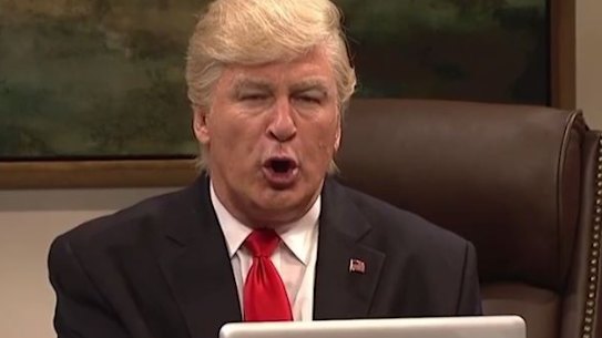 Alec Baldwin as Donald Trump.