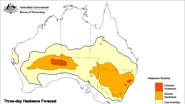 Severe temperatures are set to sweep across most of NSW.  