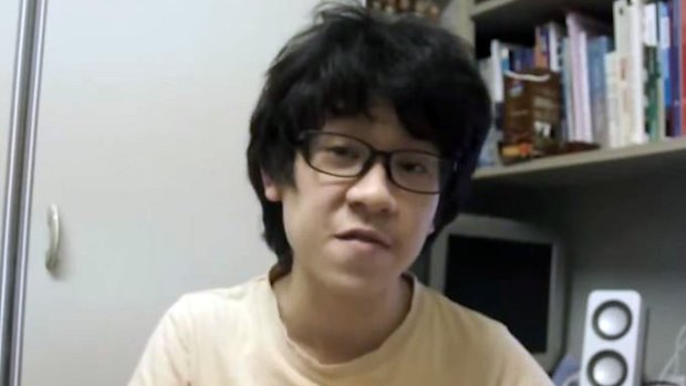 Amos Yee in a screengrab of his YouTube video "Lee Kuan Yew Is Finally Dead!".