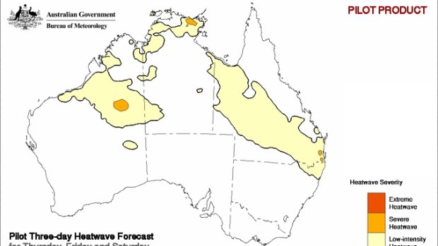 A heatwave is predicted ahead of the cyclone for much of Queensland.