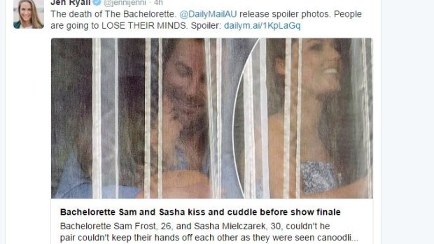The story started circulating on Twitter, ruining The Bachelorette finale for many viewers.