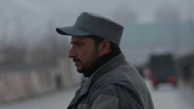 A member of the Afghan security forces stands guard in Kabul.