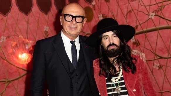 Marco Bizzarri (left) and Alessandro Michele of Gucci.