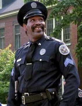 Comedy capers: Bubba Smith in Police Academy.