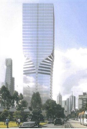 The tower proposed for 248-250 Sturt Street in Southbank has been rejected by Planning Minister Richard Wynne.