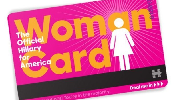 Hillary Clinton's 'Woman Card' inspired by a Donald Trump's comment.