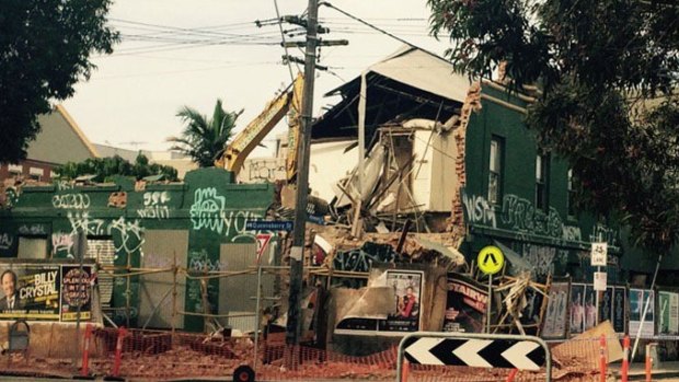Rubble left after a wall collapsed in North Melbourne has been found to be riddled with asbestos.