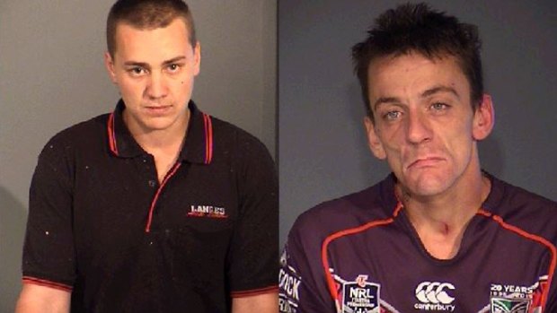 Prisoner Patrick McCurley (right) has been arrested while Jacob McDonald (left) is still at large after escaping from Canberra's jail.