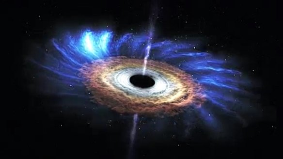 This is what it looks like when a black hole tears a star apart