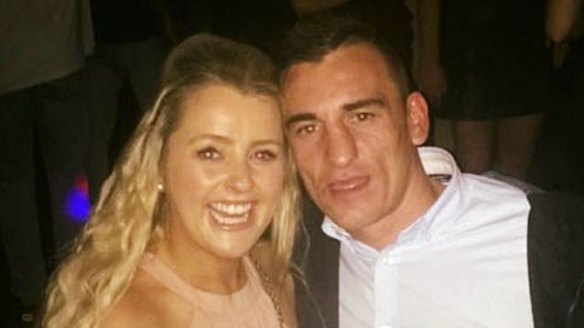 Cathrina Ann Cahill and her fiance Daithy Ian Walsh in October 2016.