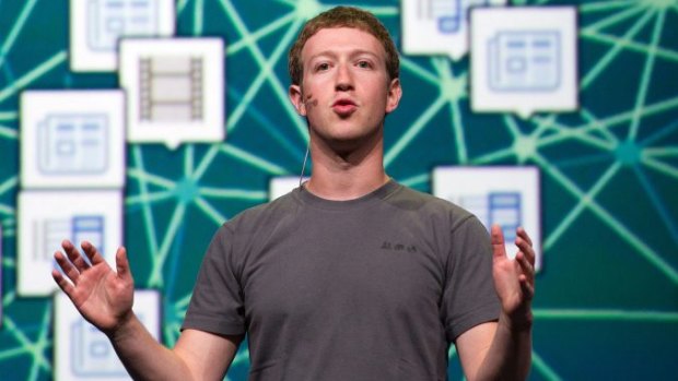 Facebook chief executive officer Mark Zuckerberg.