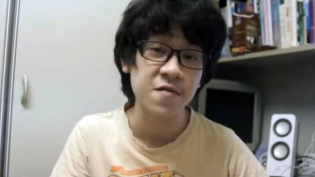 Amos Yee in a screengrab of his YouTube video 'Lee Kuan Yew Is Finally Dead!'
