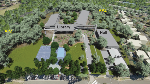 The proposed development of the Manly Vale school.