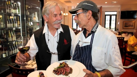 Maitre'd and chef Rudi and Max Dietz at Stuyvesant's House.