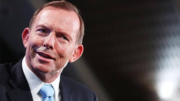 Prime Minister Tony Abbott speaks at the National Press Club on Monday.