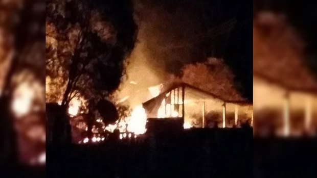 The Quinninup tavern was destroyed in the blaze.