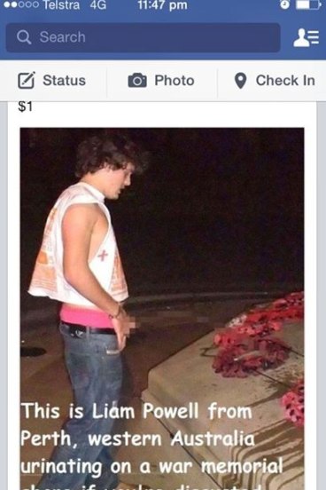 pics Liam Powell Perth perth footy teen defamed on facebook