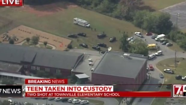 Two students were shot and injured at Townville Elementary School in South Carolina.