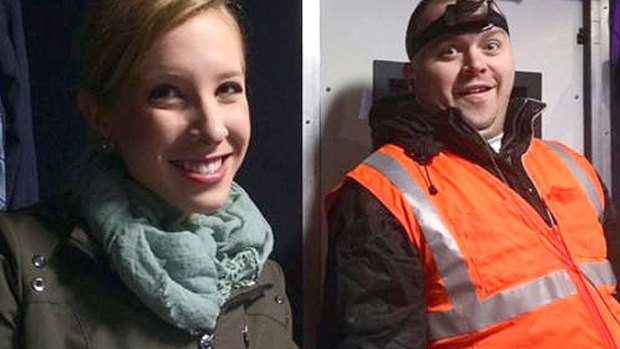 Shot dead … Journalists Alison Parker and Adam Ward had worked together regularly, posting photos on the job to Twitter.