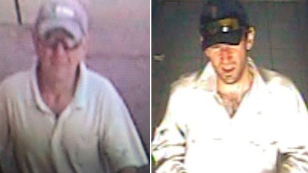CCTV images of Gino and Mark Stocco before their arrest. 