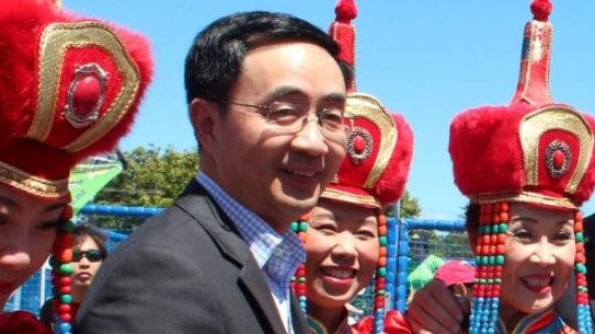 Nationals MP Jian Yang at Chinese and Korean New Year festivities in the Auckland suburb of Northcote.