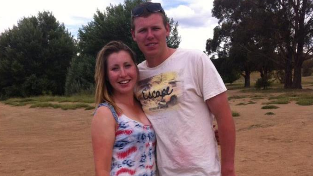 Moolarben farmer Cameron Cox and girlfriend Georgia Walter.