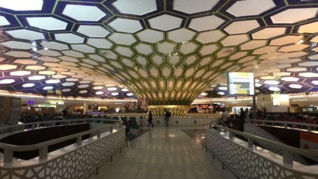 The incident occurred at the Abu Dhabi International Airport.