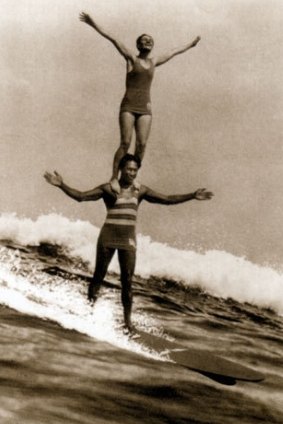 The broad Pacific was his playground: Duke Kahanamoku and friend.