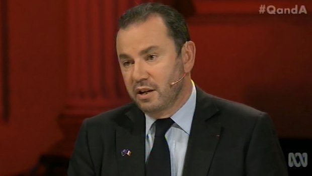French ambassador to Australia Christophe Lecourtier said his hometown was attacked because France is 'at war'.