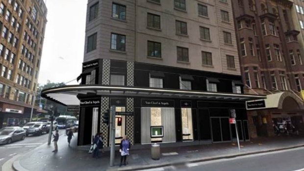 The proposed Van Cleef & Arpel store at 112 Castlereagh Street, leased as retail vacancy rates fall.