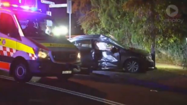 The driver of the car was killed in the crash at Lane Cove. 