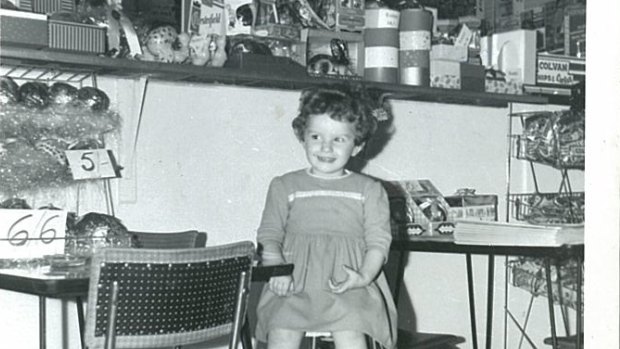Maria Katsonis in her parent's milkbar. 