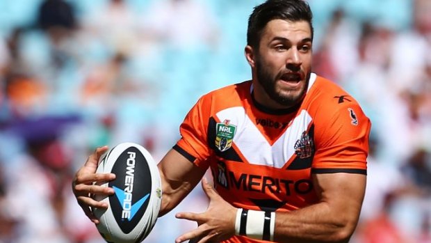 Wests Tigers fullback James Tedesco has been sidelined with an ankle injury.