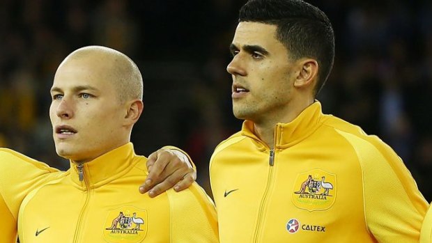 Creative fulcrum: Aaron Mooy and Tom Rogic are forming a potent combination for the national team.