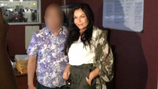 Schapelle Corby at the airport with a friend.