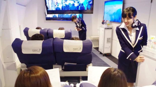 Passengers on a First Airlines flight can expect the full on-board experience, complete with in-flight service.