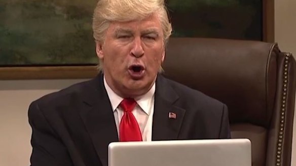 Alec Baldwin as Donald Trump: "Google what is ISIS?"