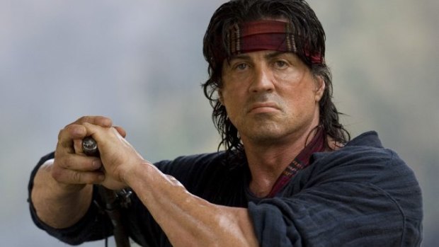 Sylvester Stallone in the 2008 film <i>Rambo IV</i>.